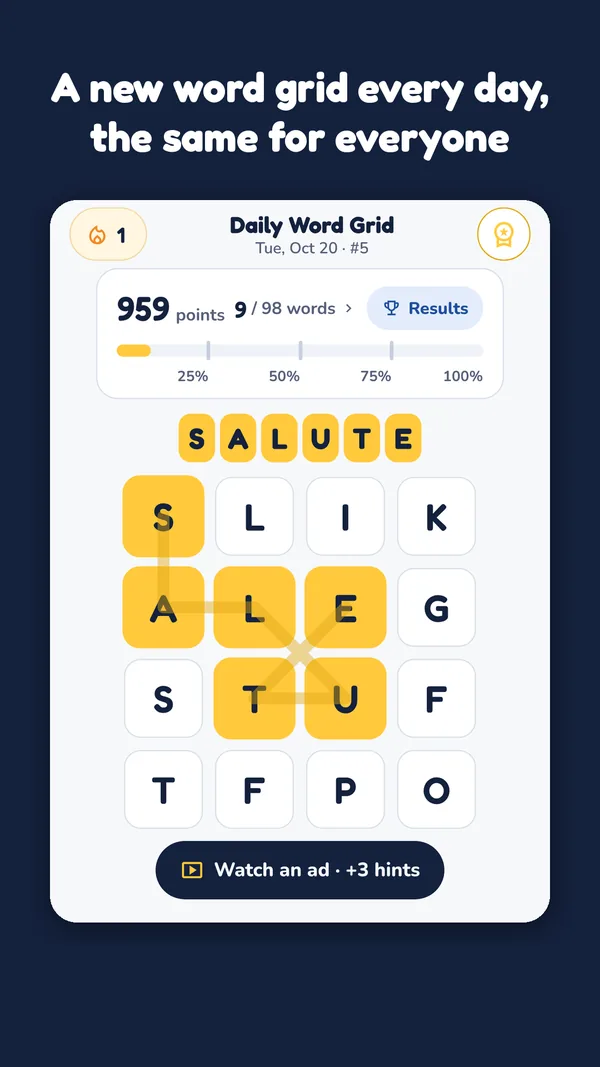 Swiping across neighboring letters to form a word